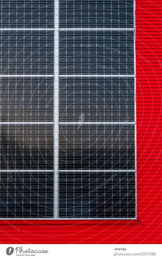 # Energy industry Renewable energy Solar Power Facade Metal Save Red Environmental protection Future Solar cell Eco-friendly Alternative Power consumption