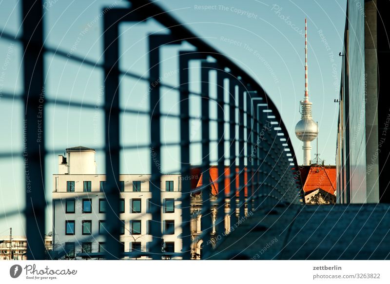 TV tower again Architecture Berlin Reichstag Germany Capital city Federal Chancellery marie elisabeth lüders house Parliament Government Seat of government