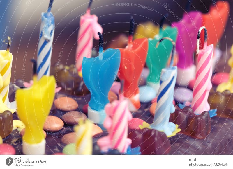 HAPPY BIRTHDAY PHOTOCASE Food Cake Lifestyle Joy Feasts & Celebrations Birthday Candle Multicoloured Birthday cake Congratulations Candy Sweet Colour photo