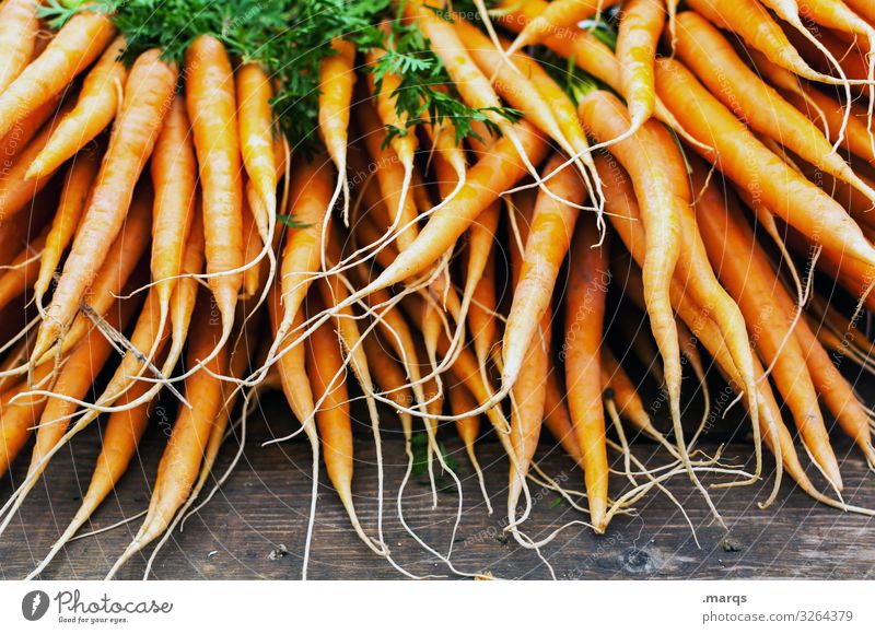 Carrot (50%) Food Vegetable Nutrition Organic produce Vegetarian diet Farmer's market Fresh Healthy Many Colour photo Exterior shot Close-up Deserted