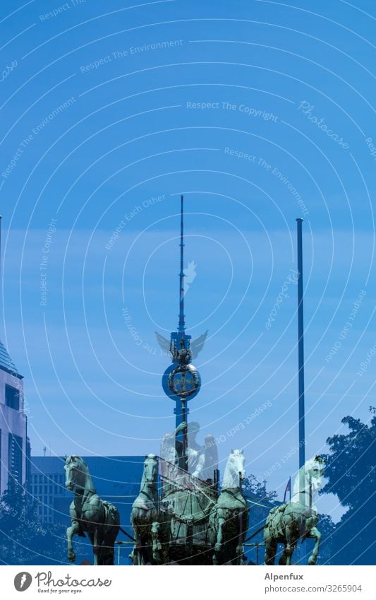 Berlin television quadriga Capital city Downtown Tower Architecture Tourist Attraction Landmark Monument Berlin TV Tower Brandenburg Gate Quadriga Truth Honest