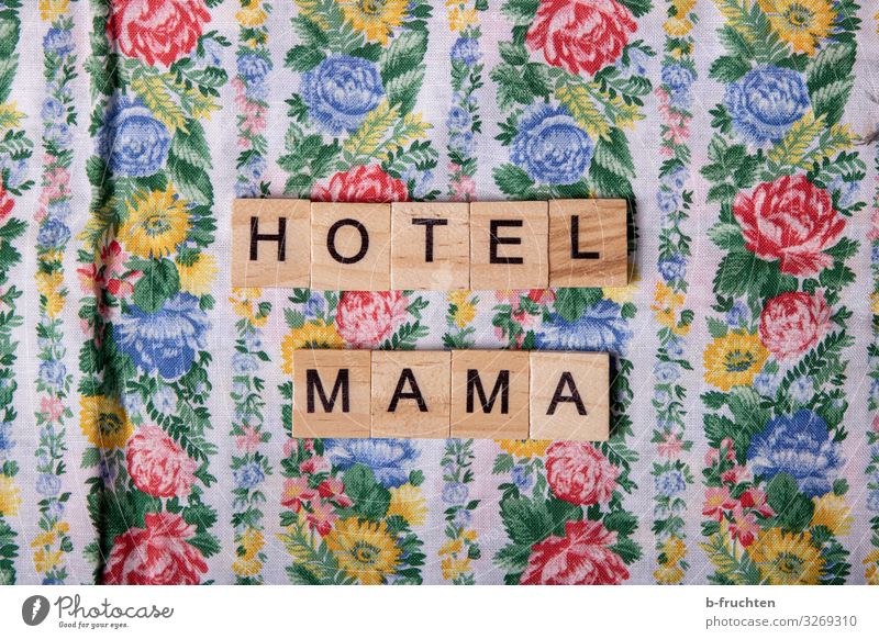 Hotel Mama Lifestyle Shopping Style Leisure and hobbies Wood Characters To enjoy Living or residing Friendliness Multicoloured Mother Retro Letters (alphabet)