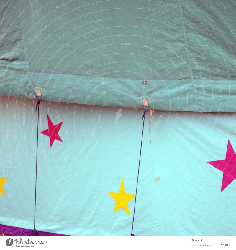 such a circus Fairs & Carnivals Sign Multicoloured Circus Circus tent Star (Symbol) Circus trailer Covers (Construction) Colour photo Exterior shot Detail