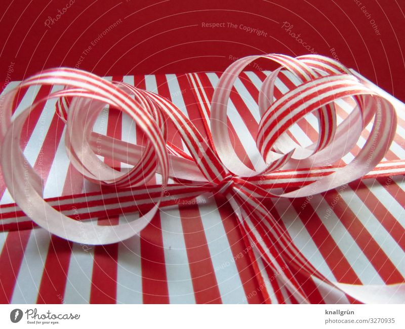 Christmas can come! Bow Christmas gift Gift wrapping Wait Curiosity Red White Emotions Moody Anticipation Interest Surprise Expectation Joy Mysterious Shopping