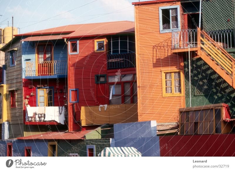Colours in Barrio Boca, Buenos Aires House (Residential Structure) Peoples Ethnology Manmade structures Housefront Architecture national Stairs latin america