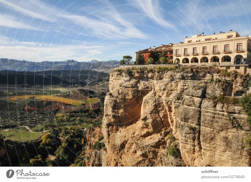 ronda Ronda Andalucia Malaga Spain outlook Vantage point Rock Village Tourist Attraction