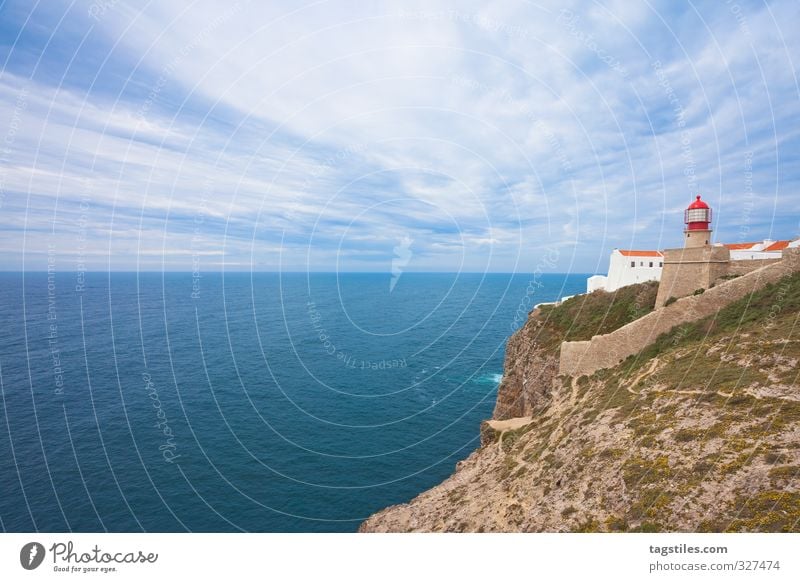 Last bratwurst ... Portugal Algarve Cap San Vincente cabo São Vicente Lighthouse rock salt Vacation & Travel Idyll Card Tourism Paradise Ocean Atlantic Ocean