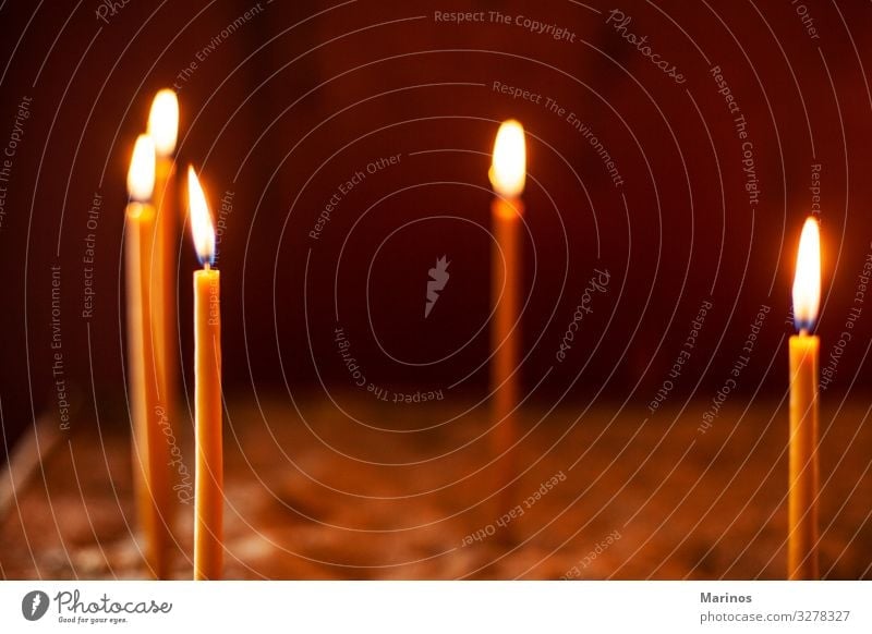 Burning Candle On Black A Royalty Free Stock Photo From Photocase