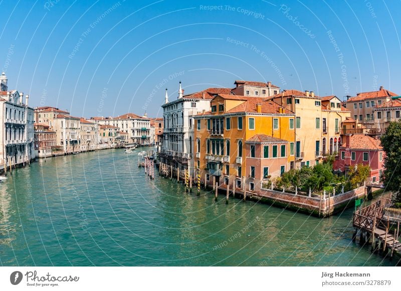 view to the Canale Grande in Venice Beautiful Vacation & Travel Tourism Sky Building Architecture Watercraft Historic Canal Grande background Europe European