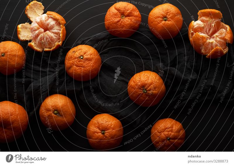 Peeled Ripe Orange Mandarin A Royalty Free Stock Photo From Photocase