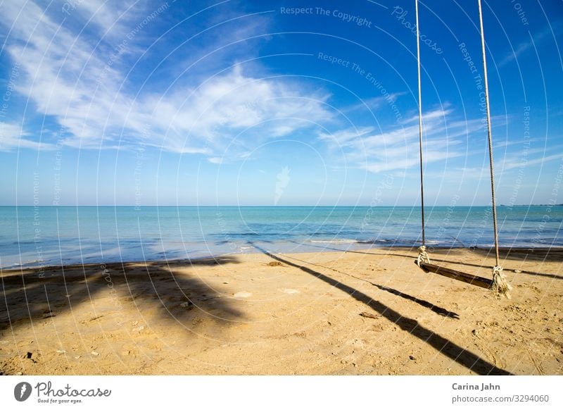 Lonely Swing On A Beautiful Beach A Royalty Free Stock Photo From Photocase