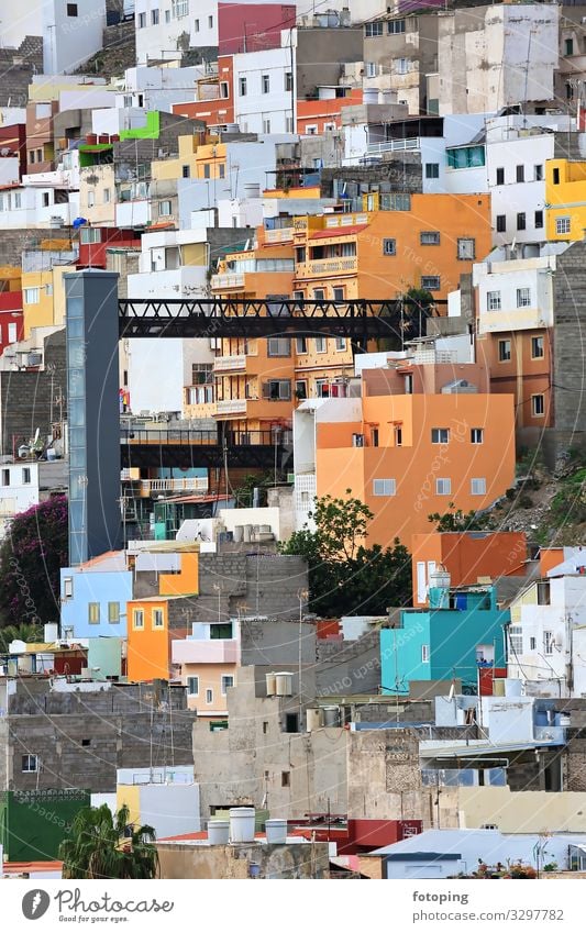 Las Palmas de Gran Canaria Beautiful Tourism Trip Sightseeing Summer Sun Island Clouds Weather Town Old town City hall Architecture Tourist Attraction Landmark