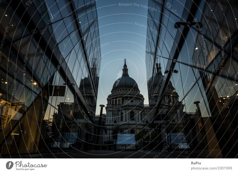 St Pauls Cathedral of London. Lifestyle Design Vacation & Travel Tourism Sightseeing City trip Education Workplace Office Economy Trade Advertising Industry