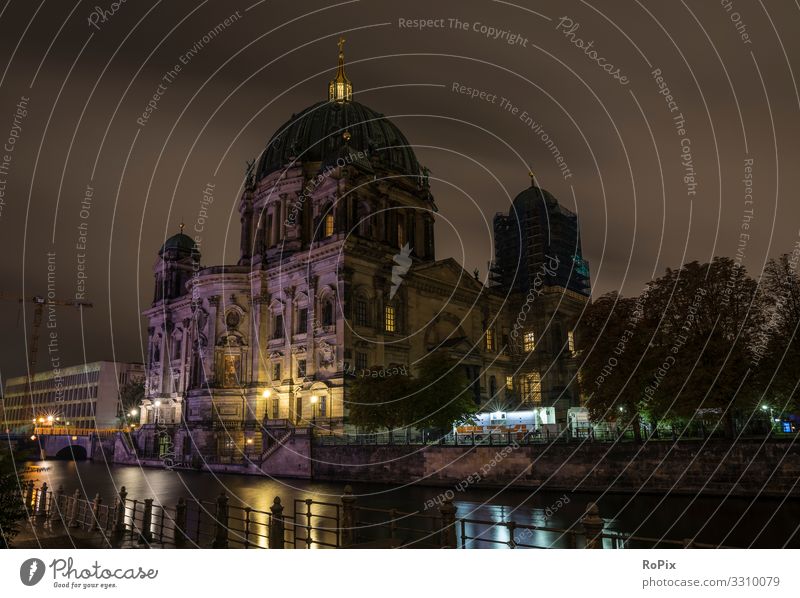 Berlin Cathedral at night. Lifestyle Design Vacation & Travel Tourism Sightseeing City trip Education Adult Education Profession Economy Trade Logistics