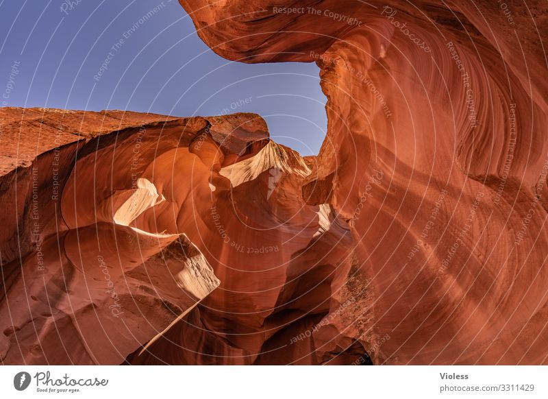 Antelope Canyon, enter Page USA Americas Nature Rock Stone Lake Powel Colour Cave Visual spectacle