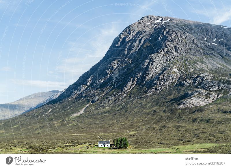GLENCOE 1 Nature Landscape Sky Beautiful weather Rock Mountain Peak House (Residential Structure) Detached house Dream house Esthetic Loneliness Hermit
