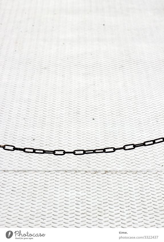 Chains (2) Navigation Ferry Tin Paving tiles Floor covering Simple Bright Maritime Safety Protection Endurance Unwavering Orderliness Respect Accuracy