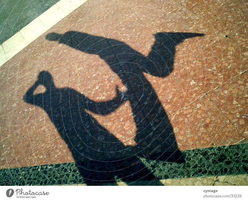 shadow-01 Barcelona Jump Man 2 Hop Silhouette Red Places Self portrait Kick Shadow Floor covering Exceptional