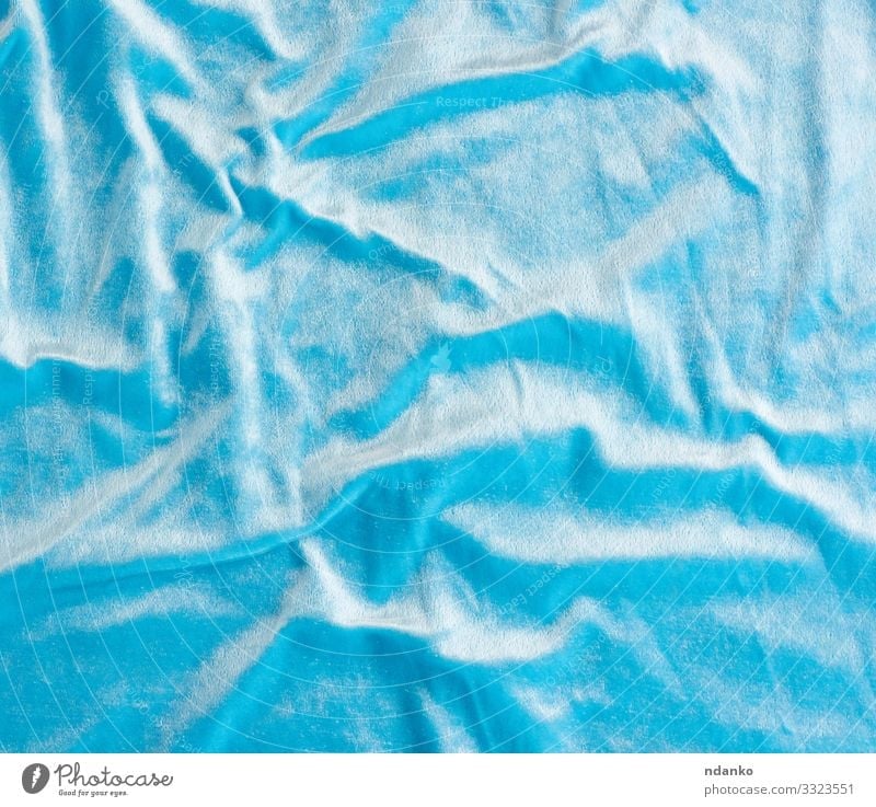 blue velvet texture with waves - a Royalty Free Stock Photo from Photocase