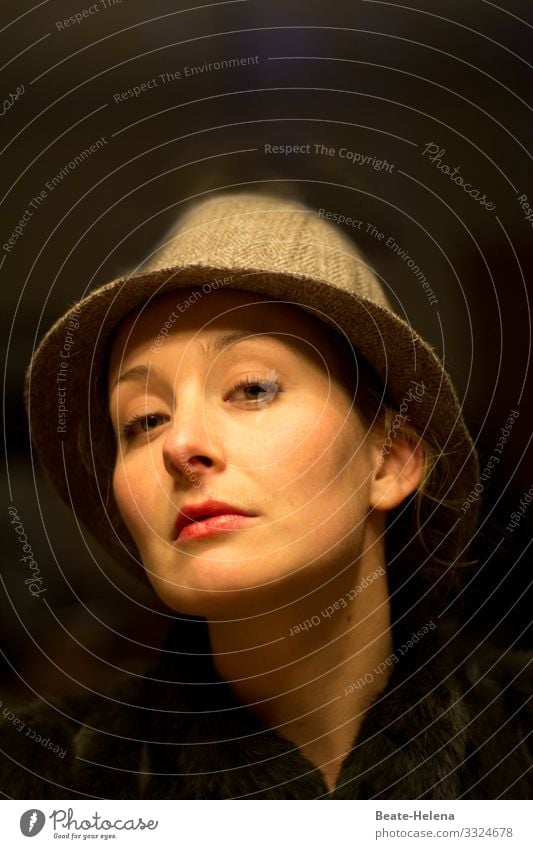 Moments 1 Looking Woman Young woman Hat pretty Pride portrait 18 - 30 years Facial expression moment