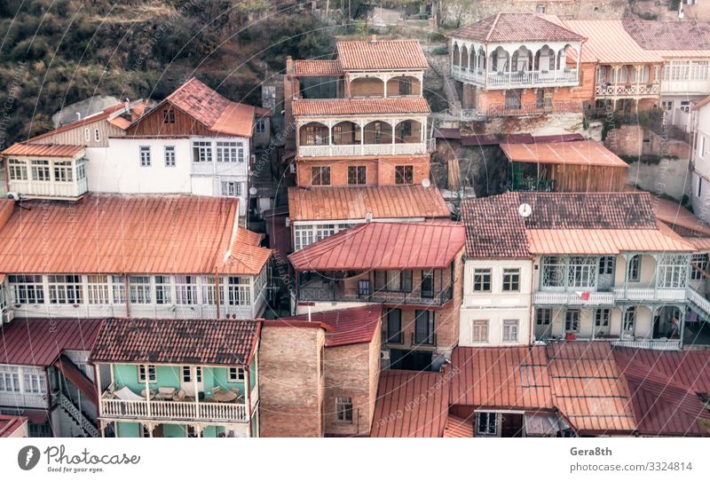 residential old quarter of a slum in the city of Georgia Vacation & Travel Tourism Trip House (Residential Structure) Building Architecture Balcony Street Stone