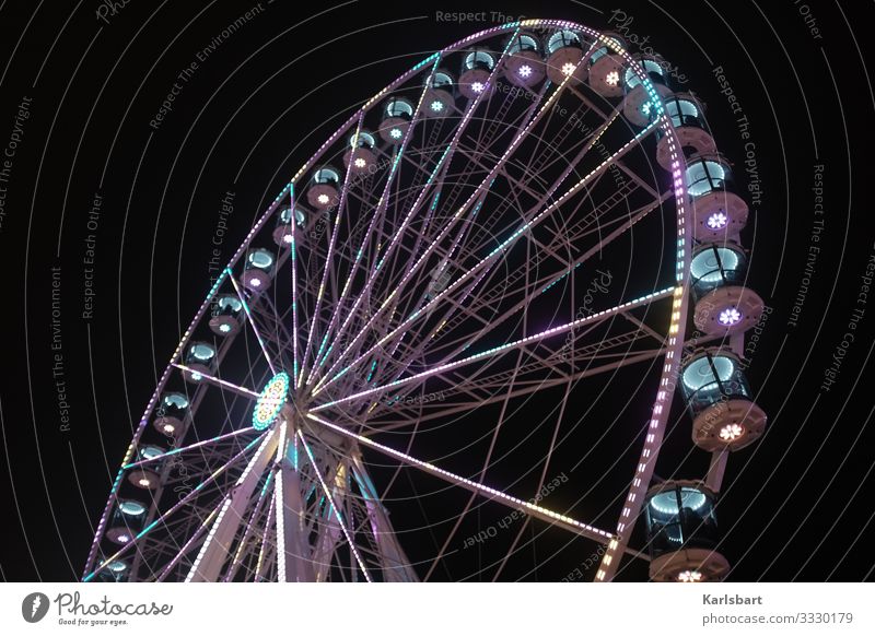 Gloomy event Ferris wheel Fairs & Carnivals Event funfair Events Light Visual spectacle effect Oktoberfest May Day Rotate Exterior shot Leisure and hobbies