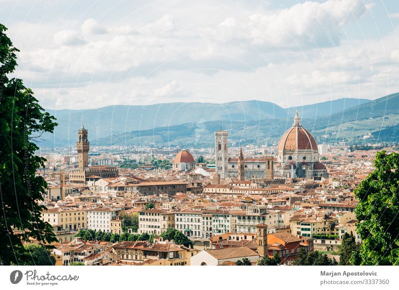 Panoramic view of the cityscape of Florence, Italy Vacation & Travel Tourism Trip Sightseeing City trip Art Architecture Tuscany Europe Town Skyline Dome