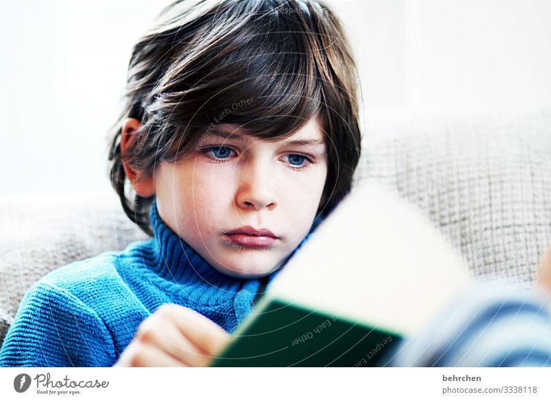 printed product | we love books!! observantly Know concentrated Child hollowed Infancy Boy (child) Colour photo Reading Book Study Education Parenting