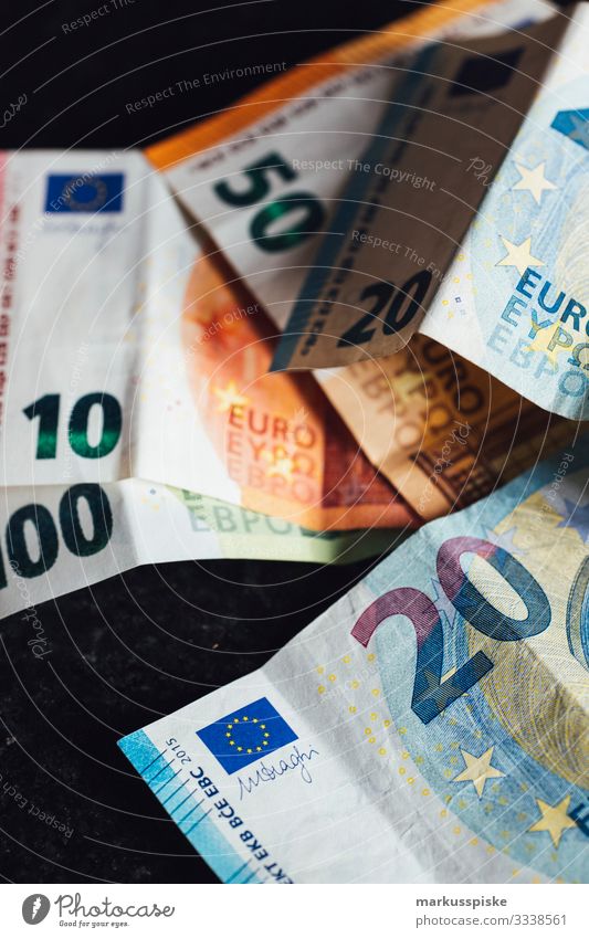 EURO banknotes Lifestyle Luxury Happy Money Save Education Economy Financial Industry Stock market Financial institution Euro Bank note Monetary capital