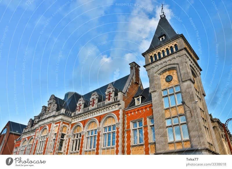 #Verviers in Belgium Winter verviers Town Downtown Train station Esthetic Colour photo Exterior shot