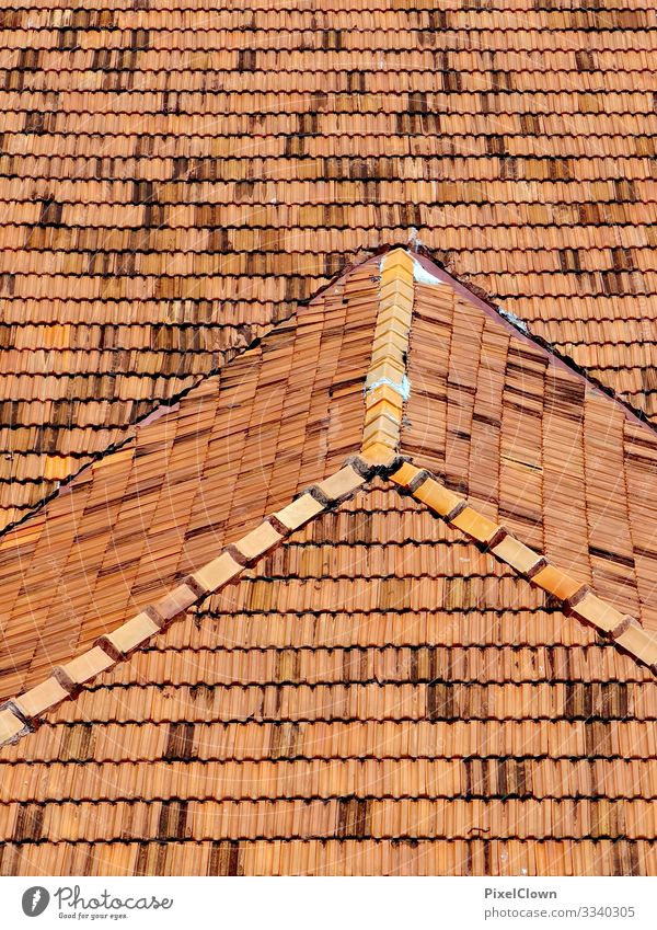 rooftops Lifestyle Style Design Vacation & Travel City trip Living or residing Town House (Residential Structure) Roof Stone Beautiful Brown Moody Colour photo