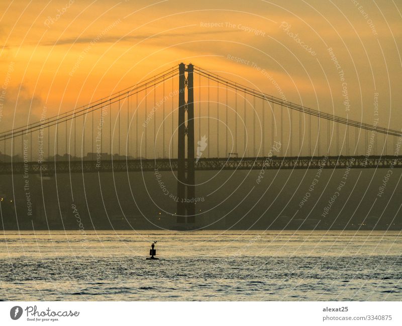 April 25 bridge in Lisbon - Portugal Vacation & Travel Tourism 18 - 30 years Youth (Young adults) Adults Landscape Sky River Bridge Architecture Transport Metal