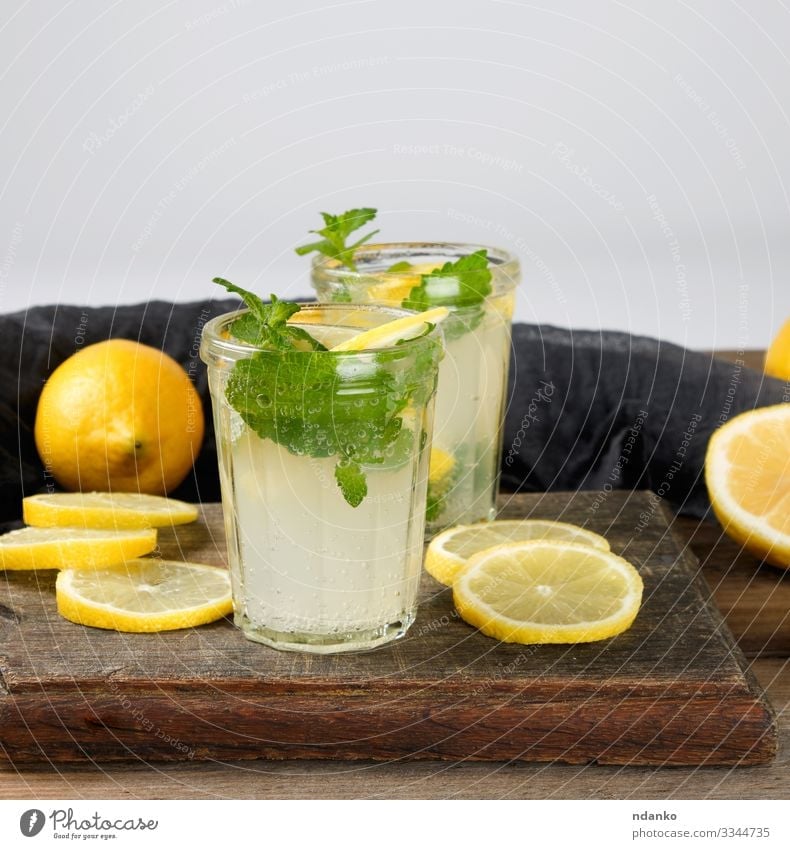 summer refreshing drink lemonade Fruit Herbs and spices Vegetarian diet Beverage Lemonade Juice Alcoholic drinks Summer Table Leaf Cool (slang) Fresh Juicy