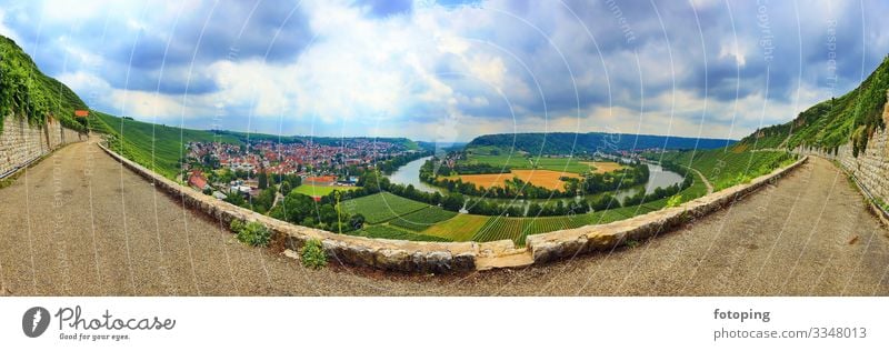 Mundelsheim am Neckar a wine region near Stuttgart Tourism Trip Agriculture Forestry Landscape Water Clouds Brook River Tourist Attraction Idyll Destination