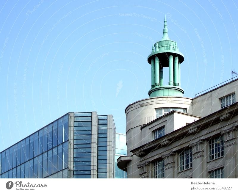 Historically grown 3 old-new Town Architecture tower New building Contrasts Window