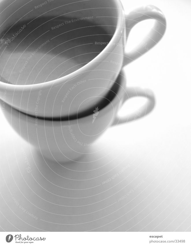 coffee cups Village Cup To enjoy Black & white photo