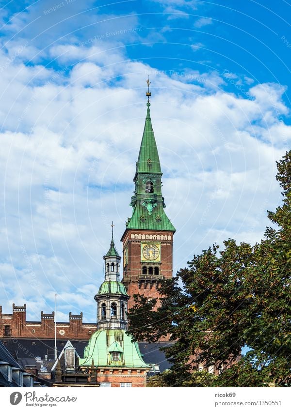 Building in the city of Copenhagen, Denmark Vacation & Travel Tourism House (Residential Structure) Clouds Tree Town Architecture Tourist Attraction Historic