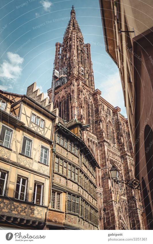 City trip Strasbourg 2/5 France Europe Town Downtown Old town House (Residential Structure) Church Dome Manmade structures Facade Tourist Attraction Landmark
