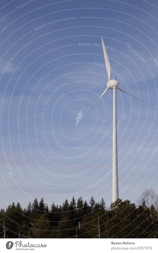 Shades of Blue 3 Blue sky Sky Sky blue alternative energy production Power Generation wind power Technology Renewable Wind