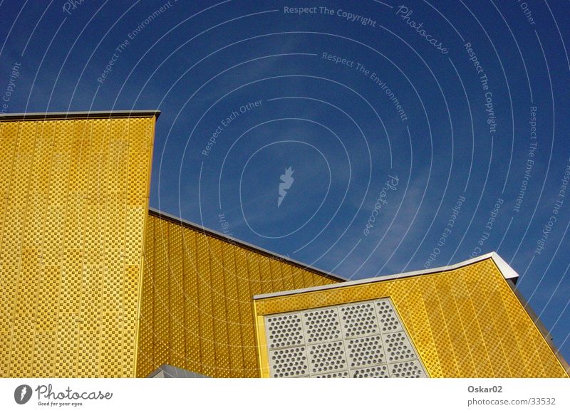 philharmonic orchestra Berlin Philharmonic Building Architecture Sharoun Gold Modern