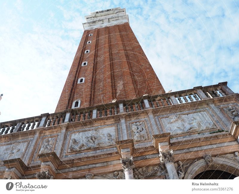 Campanile di San Marco, Venice, Italy Architecture Tower Marketplace Campanile San Marco Esthetic Exceptional Famousness Gigantic Tall Original Beautiful Blue
