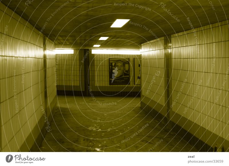 ::.. underground no.1 ...: Tunnel Pedestrian Passage Yellow Architecture Underpass Train station Lanes & trails subway