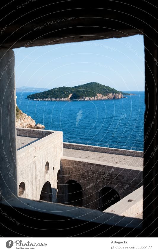 Lokrum Island From Fort Lovrijenac In Croatia Vacation & Travel Sightseeing Ocean Nature Landscape Castle Manmade structures Building Architecture