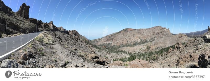 Teide National Park in Tenerife, Spain Beautiful Summer Island Mountain Environment Nature Landscape Sky Stone Natural Wild national canary Volcanic Formation