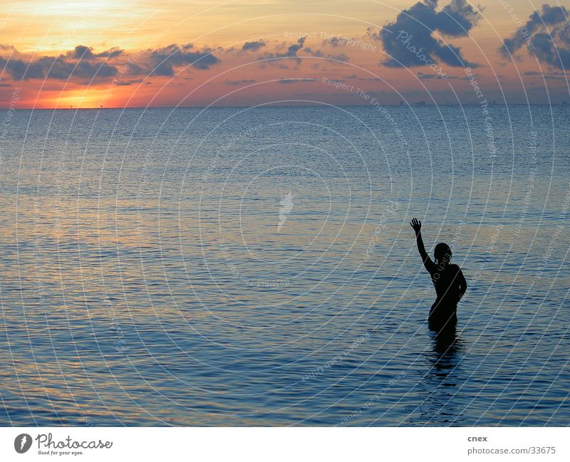 Bathing Mermaid At Sunset A Royalty Free Stock Photo From Photocase