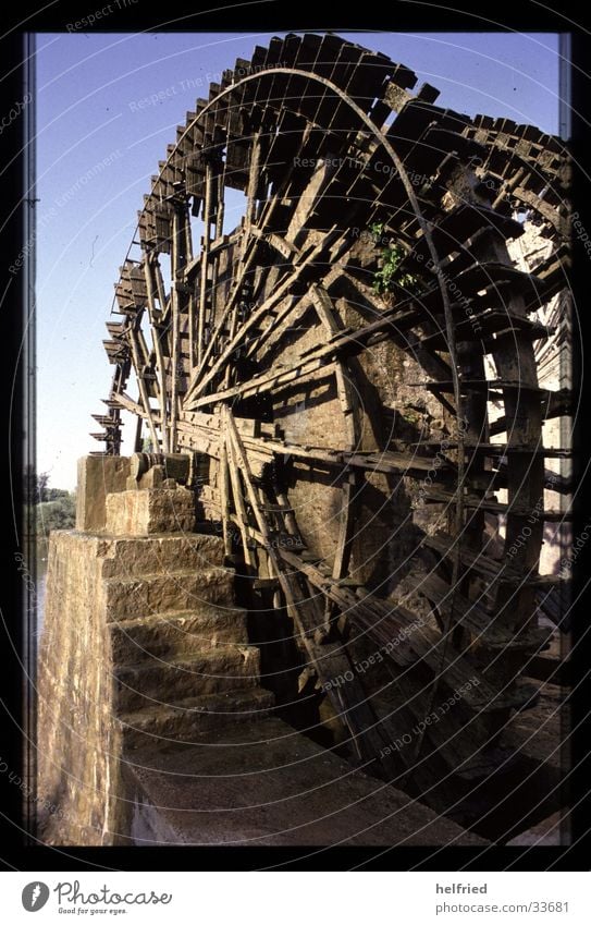 Bucket wheel in Homs Syria Near and Middle East Water wheel Scoop wheel Irrigation Electrical equipment Technology Vacation & Travel homs