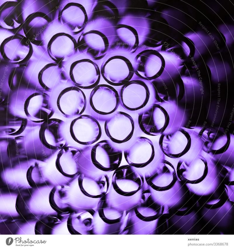 Black rings against violet light - Plastic drinking straws Straw Cable Technology High-tech Telecommunications Information Technology Energy industry Industry