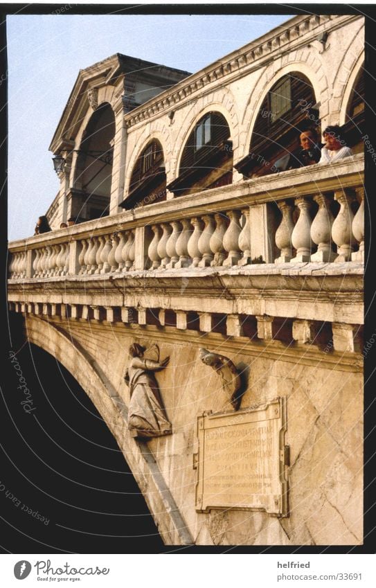 ponte rialto Italy Venice Europe Bridge Perspective Architecture