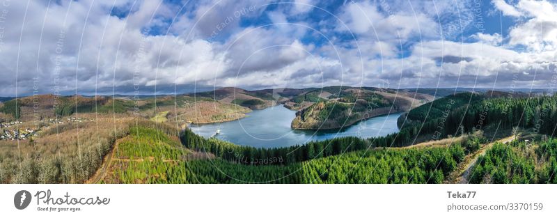 #Redhair Mountains Panorama Winter Environment Nature Landscape Plant Tree Meadow Field Forest Hill Rothaargebirge Lakeside Esthetic Panorama (Format) Sauerland