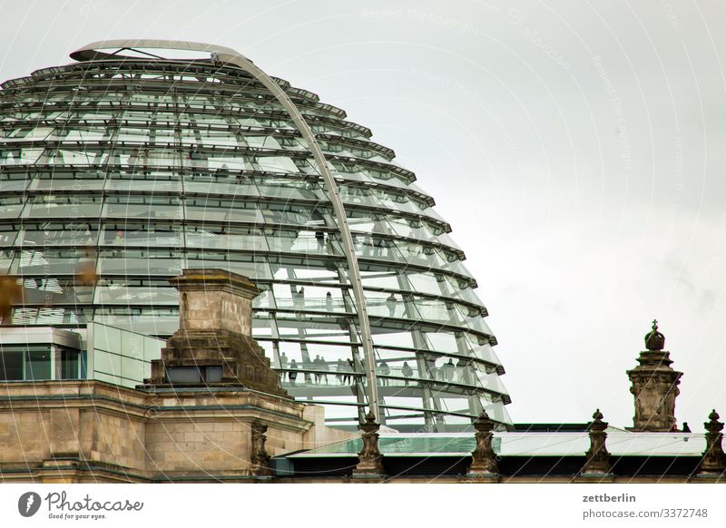 Dome of the Reichstag Architecture Modern Berlin Twilight Germany Capital city Parliament Government sphere of influence Seat of government Government Palace